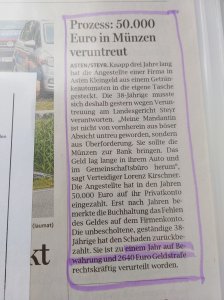 Verteidiger Veruntreuung Dr. Lorenz Kirschner